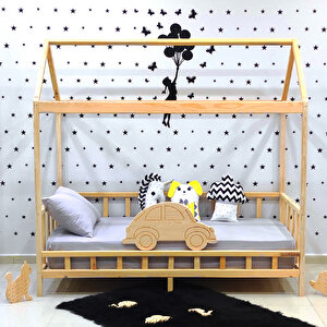 Montessori Yatak Luxury Arabalı Çocuk Karyola 120x200 cm