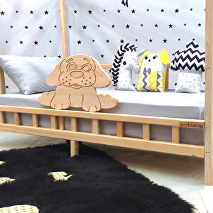 Doğal Çam Montessori Karyola Çocuk Ve Bebek Yatağı 90x200 cm