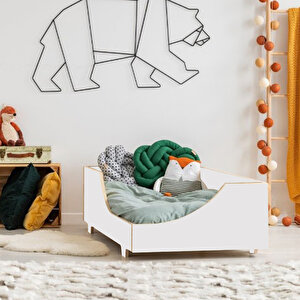 Markaawm Montessori Çocuk Ve Bebek Karyola Bebek Beşik 90x200 cm