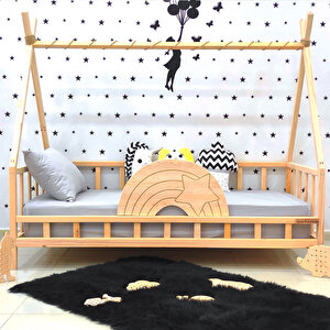 Montessori Yatak Nirvana Gökkuşağı Yıldızlı Karyola 60x120 cm
