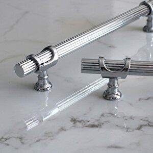 Arsin Krom Metal Kulp 128 Mm-12.8 Cm Mobilya Dolap Çekmece Mutfak Dolabı Kapak Kulpları Kulbu Kulpu