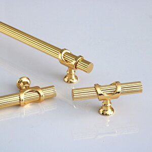 Arsin Altın Metal Kulp 128 Mm-12.8 Cm Mobilya Dolap Çekmece Mutfak Dolabı Kapak Kulpları Kulbu Kulpu