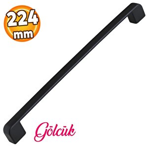 Gölcük Siyah Metal Kulp 224 Mm-22.4 Cm Mobilya Çekmece Dolabı Dolap Mutfak Kapak Kulpları Kulbu Kulpu