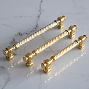 Talas Altın Çizgi Metal Kulp 224 Mm 22.4 Cm Mobilya Çekmece Mutfak Dolabı Dolap Kapak Kulpları Kulbu