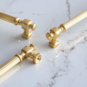Talas Altın Çizgi Metal Kulp 224 Mm 22.4 Cm Mobilya Çekmece Mutfak Dolabı Dolap Kapak Kulpları Kulbu