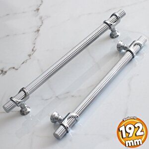 Arsin Krom Metal Kulp 192 Mm-19.2 Cm Mobilya Çekmece Mutfak Dolap Dolabı Kapak Kulpları Kulbu Kulpu