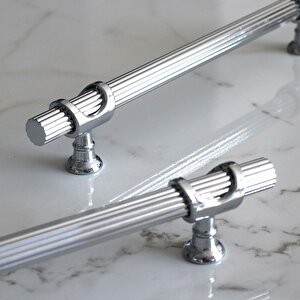 Arsin Krom Metal Kulp 192 Mm-19.2 Cm Mobilya Çekmece Mutfak Dolap Dolabı Kapak Kulpları Kulbu Kulpu