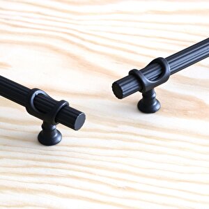 Arsin Siyah Metal Kulp 224 Mm-22.4 Cm Mobilya Çekmece Dolabı Dolap Mutfak Kapak Kulpları Kulbu Kulpu