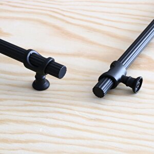 Arsin Siyah Metal Kulp 224 Mm-22.4 Cm Mobilya Çekmece Dolabı Dolap Mutfak Kapak Kulpları Kulbu Kulpu