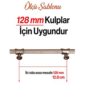 Arsin Bronz Metal Kulp 128 Mm-12.8 Cm Mobilya Çekmece Dolap Kapak Mutfak Dolabı Kulpları Kulbu Kulpu