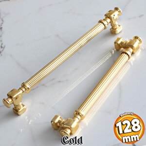Talas Altın Çizgi Metal Kulp 128 Mm 12.8 Cm Mobilya Çekmece Mutfak Dolabı Dolap Kapak Kulpları Kulbu