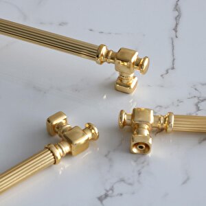 Talas Altın Çizgi Metal Kulp 128 Mm 12.8 Cm Mobilya Çekmece Mutfak Dolabı Dolap Kapak Kulpları Kulbu
