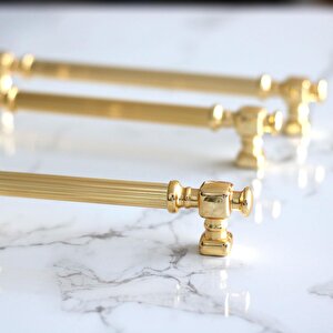 Talas Altın Çizgi Metal Kulp 128 Mm 12.8 Cm Mobilya Çekmece Mutfak Dolabı Dolap Kapak Kulpları Kulbu