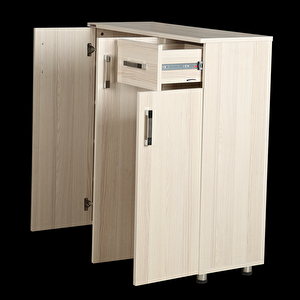 Ayakkabılık 12671 Çok Amaç Model Parlak Camel Hard Suntalem Demonte 5raf El Yapım