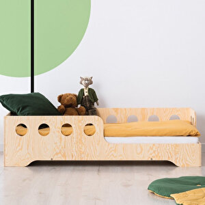 Roofless Ahşap Çocuk Karyola Montessori Yatak Bebek Beşik 90x190 cm