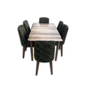 Masa 12506 Kütük Desen Tk Klasik Model Kayın Retro Ayak Parlak Dilimli Sandalye