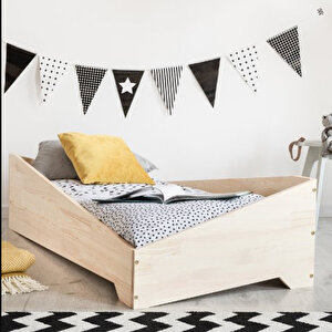 Casa Çocuk Karyolası Montessori Yatak Ahşap Karyola 90x190 cm