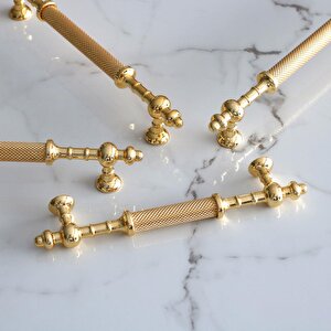 Ladin Altın Gold Metal Kulp 224 Mm-22.4 Cm Mobilya Çekmece Mutfak Dolabı Dolap Kapak Kulpları Kulbu