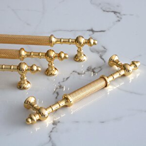 Ladin Altın Gold Metal Kulp 224 Mm-22.4 Cm Mobilya Çekmece Mutfak Dolabı Dolap Kapak Kulpları Kulbu