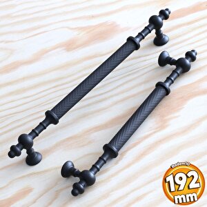 Ladin Siyah Metal Kulp 192 Mm (19.2 Cm) Mobilya Çekmece Mutfak Dolabı Dolap Kapak Kulpları Kulbu