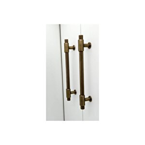 Handles Kulp Mobilya Dolap Mutfak Çekmece Kulpu 158 Mat Antik Sarı 192 Mm ( 19,2 Cm ) 10 Adet