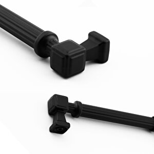 Talas Siyah Çizgili Metal Lüks Kulp 128 mm 12.8 cm Mobilya Mutfak Çekmece Dolabı Dolap Kulpları Kulb