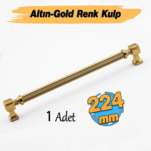 Talas Altın Çizgi Metal Kulp 224 Mm 22.4 Cm Mobilya Çekmece Mutfak Dolabı Dolap Kapak Kulpları Kulbu