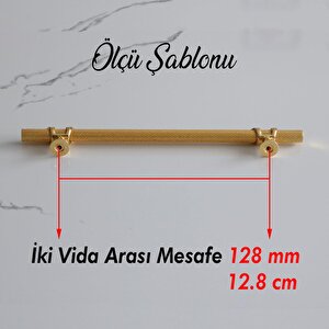 Burç Kulp 128 Mm Gold Altın Renk Mobilya Çekmece Mutfak Dolabı Dolap Kulpları Kapak Kulpu Kulb Metal