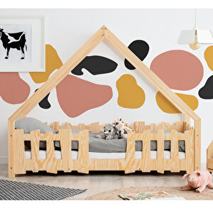 Montessori Yatak Bebek Yatak Korumalıklı Karyola Star 90x190 cm