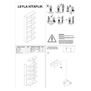 Leyla Kitaplık Desenli