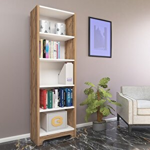 Kitaplık Ece Bazalı Arkalıklı Atlantikçam Beyaz
