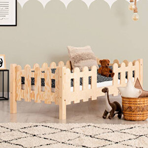 Montessori Yatak Ahşap Çocuk Karyola Leaf 90x190 cm