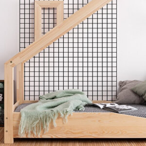 Montessori Bebek Ve Çocuk Karyolası Unisex Ahşap Yatak 90x190 cm