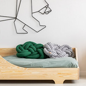 Markaawm Unisex Montessori Karyola Çocuk Yatak Ahşap Beşik 90x190 cm