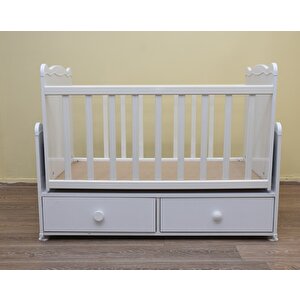 Beşik Bebek 12663 Sallanır Parlak Beyaz 60*100 Sağlığa Zarar Vermeyen Ürün