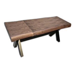 Bench 12511 Kütük Desenli  Model Çelik Ayak Kalınlaştırılmış Tabla El Yapım