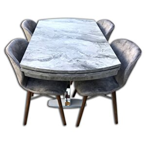 Masa 12564 X Çapraz Metal Nikelaj Ayak Mdfaçıl Tabla Dökme Sünger Lily Sandaly
