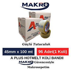A Plus Hotmelt Koli Bandı 45mm X 100mt 96 Adet(1 Koli)