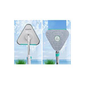 Smarter Aqua Master + Üçgen Aparat Temi̇z & Ki̇rli̇ Suyu Ayirma Özelli̇ği̇ Otomati̇k Temi̇zli̇k Seti̇ Mop Paspas Cam Ve Köşe İçi̇n