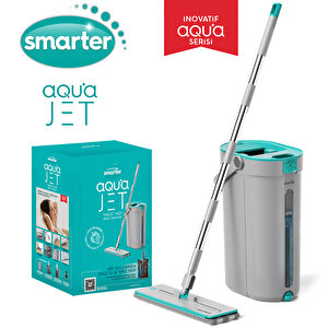Aqua Jet Temi̇z & Ki̇rli̇ Suyu Ayirma Özelli̇ği̇ Tablet Mop Temi̇zli̇k Seti̇ Paspas
