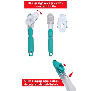 Deterjan Hazneli̇ Bulaşik Firçasi + Firça Yedek Hedi̇yeli̇