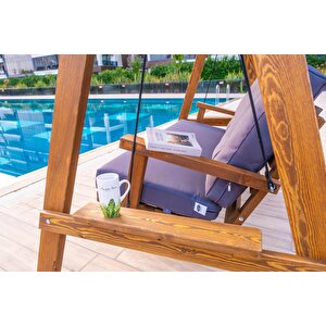 Pera 2000 Bahçe Balkon Salıncağı 3 Kişilik Antrasit