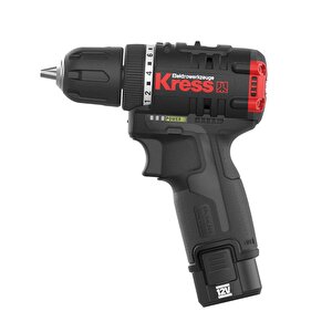 Kress Kua24 12volt/2.0ah Li-ion Çift Akülü Kömürsüz Profesyonel Şarjlı Matkap