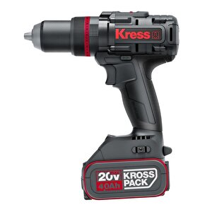 Kress Kuc35 20volt/4.0ah Li-ion Çift Akülü Kömürsüz Profesyonel Şarjlı Darbeli Matkap