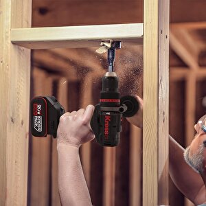 Kress Kuc35 20volt/4.0ah Li-ion Çift Akülü Kömürsüz Profesyonel Şarjlı Darbeli Matkap