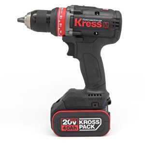 Kress Kua72.1 20volt/4.0ah Li-ion Çift Akülü Kömürsüz Profesyonel Şarjlı Matkap