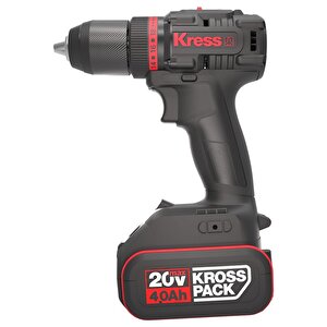 Kress Kua71 20volt/4.0ah Li-ion Çift Akülü Kömürsüz Profesyonel Şarjlı Matkap
