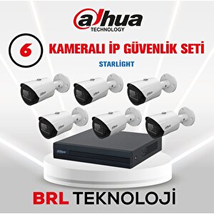6 Kameralı Ip Poeli Güvenlik Kamera Seti