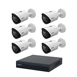 6 Kameralı Ip Poeli Güvenlik Kamera Seti