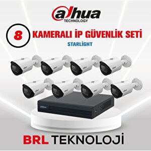 8 Kameralı 2 Mp Ip Güvenlik Kamera Seti